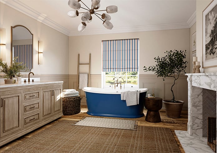 The British Stripe Co. George, Liverpool No.1 - Twist&Fit Roman Blind - Image 7